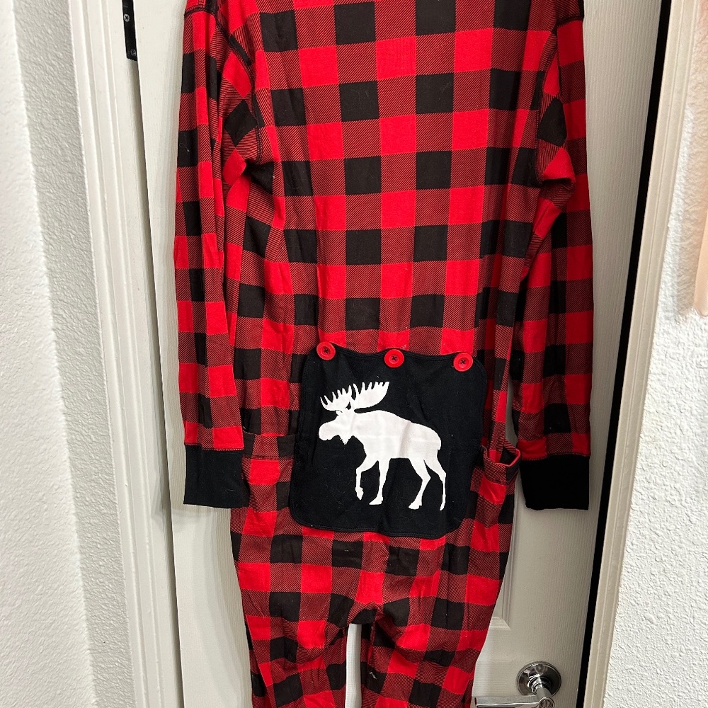 Flannel Onesie | Moose Flap | Never Worn | Size M